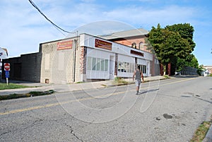 Relaxation Station and Mountain Ave Laundromat storefronts, Mountain Ave, Malden, MA, USA